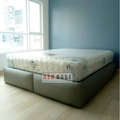 ฐานรองที่นอน ฐานเตียง เตียงนอนหุ้มหนัง ฐานรองที่นอนไม่มีหัวเตียงไม่มีหัวเตียง รุ่น BOXONE บุนวม